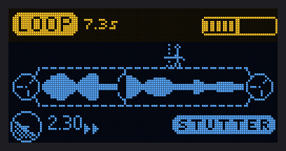 STUTTER: the operator doubled and jittering